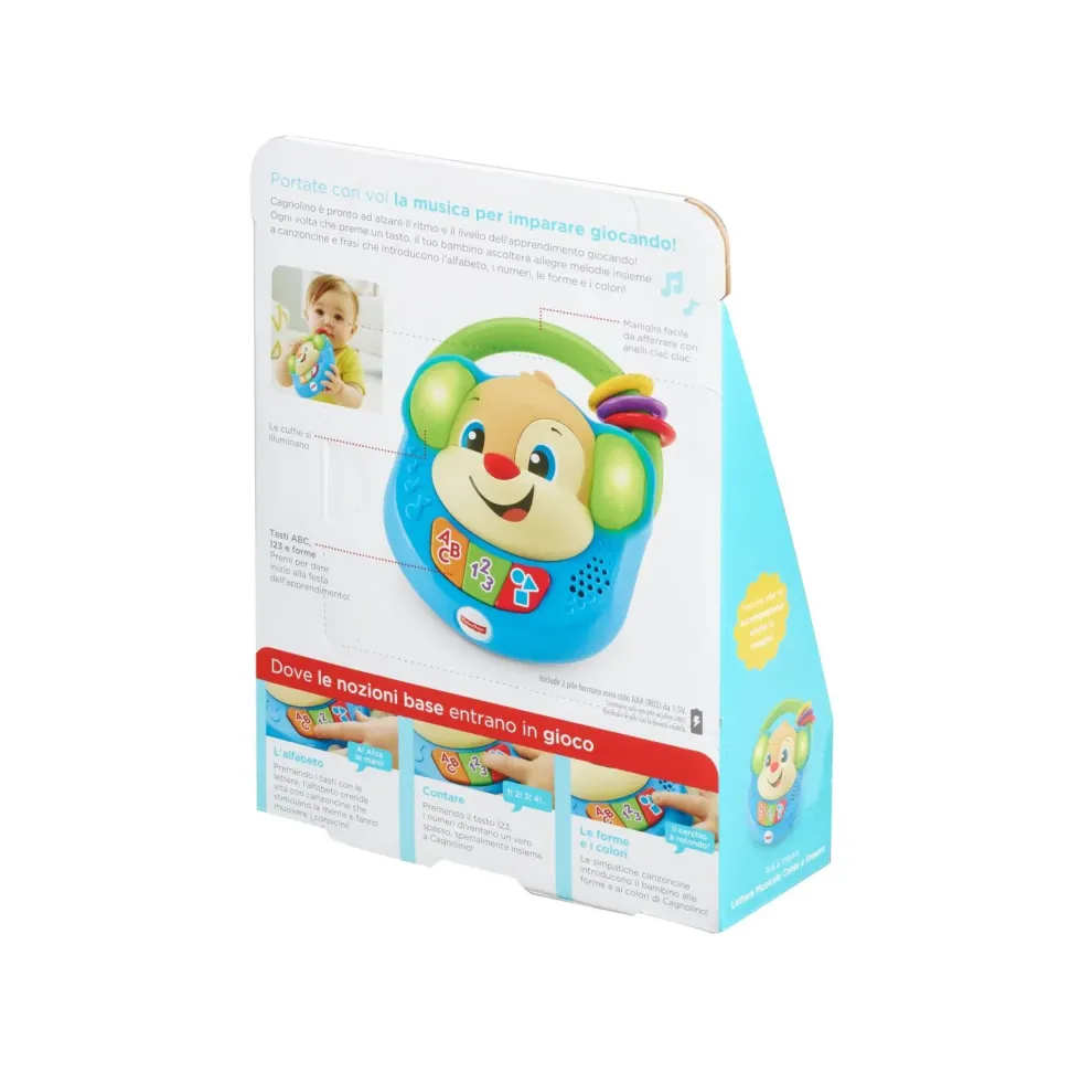 Fisher-Price, Lettore Musicale Canta E Impara, Giocattolo Elettronico Ridi Impara 6-36 Mesi