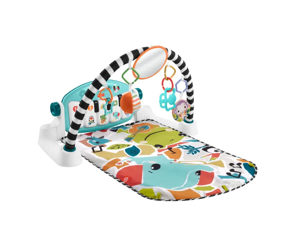 Fisher-Price Palestrina Baby Piano, Set Musicale Portatile Con 3 Livelli Di Apprendimento Smart Stages, Include 10 Giocattoli Collegabili