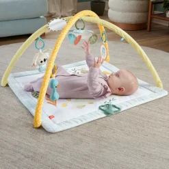 Fisher-Price Palestrina Multisensoriale Per Neonati, Tappetino Con Arco E 6 Giochi Portatili E Sensoriali Inclusi