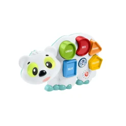 Fisher-Price Parlamici Fabietto Orsetto Forme E Colori, Versione Italiana, Giocattolo Interattivo Musicale E Puzzle Con Luci E Movimenti Per L'Apprendimento, 18+ Mesi, Hrb80