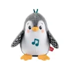Fisher-Price Pinguino Dolci Coccole, Peluche Sensoriale Con Musica E Ali Che Si Muovono, Per Il Gioco Interattivo Da Distesi Sul Pancino, 0+ Anni, Hnc10