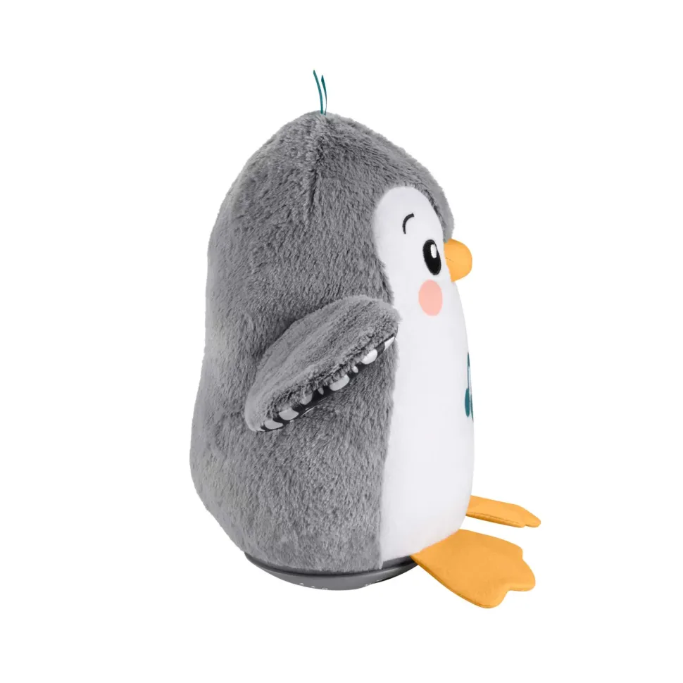 Fisher-Price Pinguino Dolci Coccole, Peluche Sensoriale Con Musica E Ali Che Si Muovono, Per Il Gioco Interattivo Da Distesi Sul Pancino, 0+ Anni, Hnc10