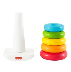 Fisher-Price Piramide 5 Anelli Eco, In Materiali Vegetali, Giocattolo Impilabile