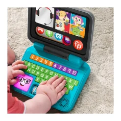 Fisher-Price Ridi E Impara Il Mio Primo Laptop, Edizione Italiana, Giocattolo Elettronico Con Contenuti Educativi Smart Stages, Giocattolo Per Bambini 6+ Mesi, Hhh03