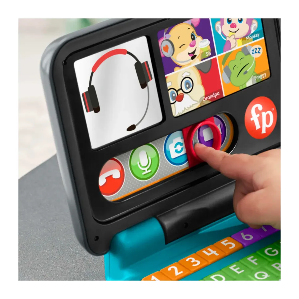 Fisher-Price Ridi E Impara Il Mio Primo Laptop, Edizione Italiana, Giocattolo Elettronico Con Contenuti Educativi Smart Stages, Giocattolo Per Bambini 6+ Mesi, Hhh03