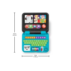 Fisher-Price Ridi E Impara Il Mio Primo Laptop, Edizione Italiana, Giocattolo Elettronico Con Contenuti Educativi Smart Stages, Giocattolo Per Bambini 6+ Mesi, Hhh03