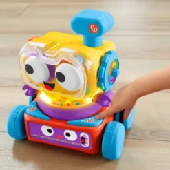 Fisher-Price Tino Robottino 4-In-1, Giocattolo Educativo Con Luci E Suoni Per La Crescita Del Bambino
