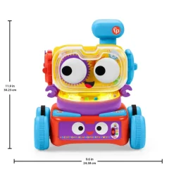 Fisher-Price Tino Robottino 4-In-1, Giocattolo Educativo Con Luci E Suoni Per La Crescita Del Bambino