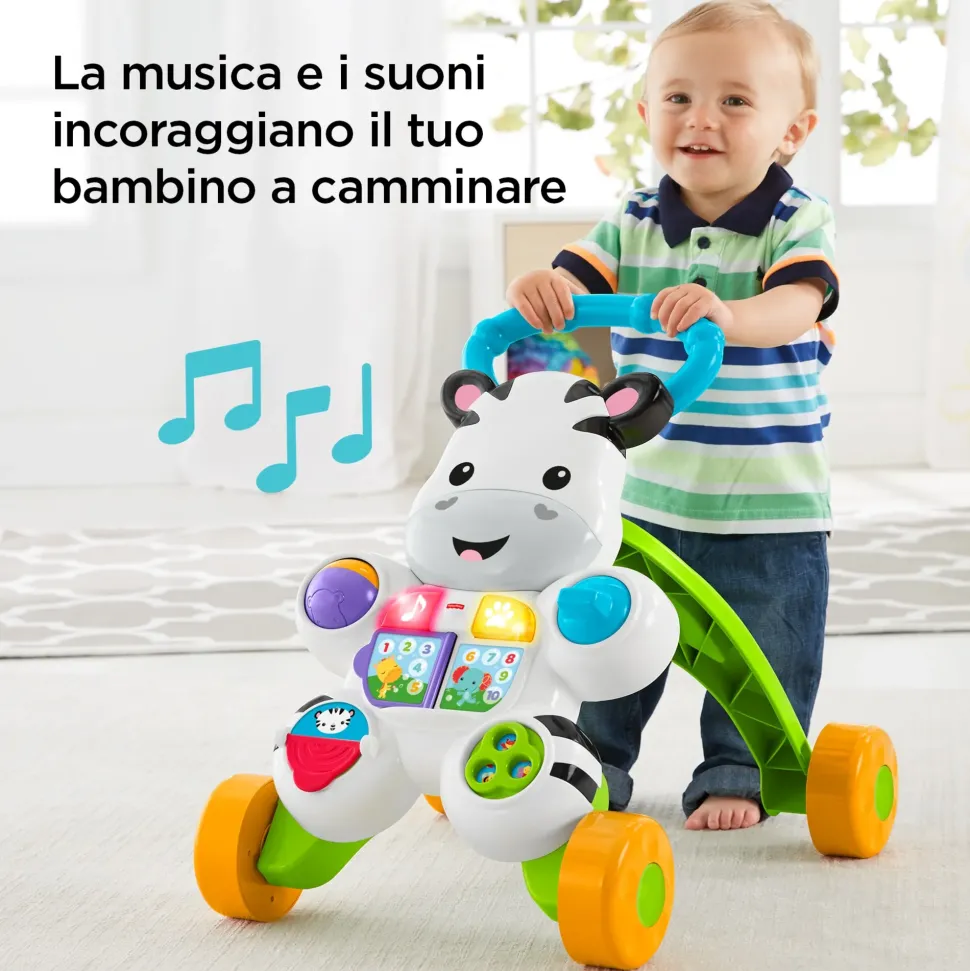 Fisher-Price Zebra Primi Passi Per L'Apprendimento
