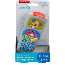 Fisher-Price,Telecomando Di Cagnolino Giocattolo Per L'Apprendimento, Bambini 6-36 Mesi