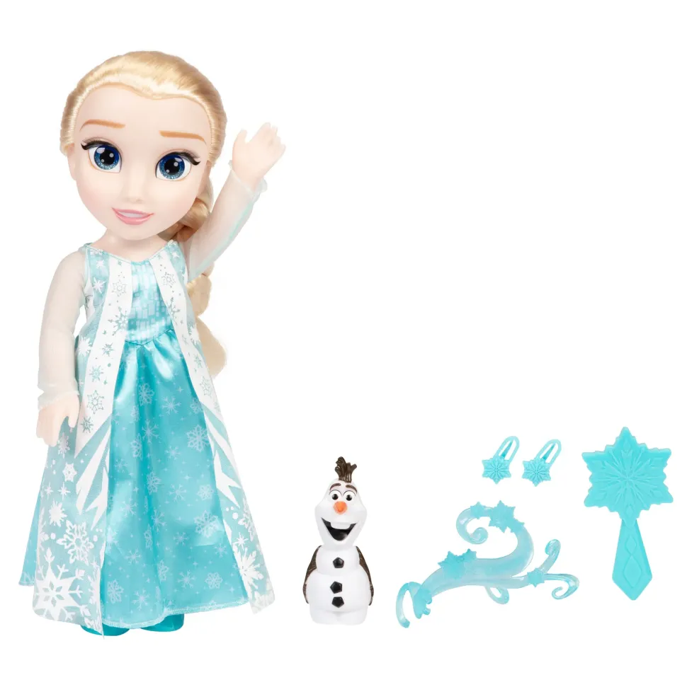 Frozen Bambola Cantante Di Elsa 38Cm Con Occhi Scintillanti