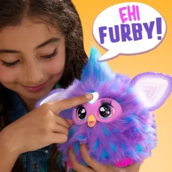 Furby Viola, Giocattolo Di Peluche, Con Attivazione Vocale, 15 Accessori Di Moda, Giocattoli Interattivi, Dai 6 Anni In Su