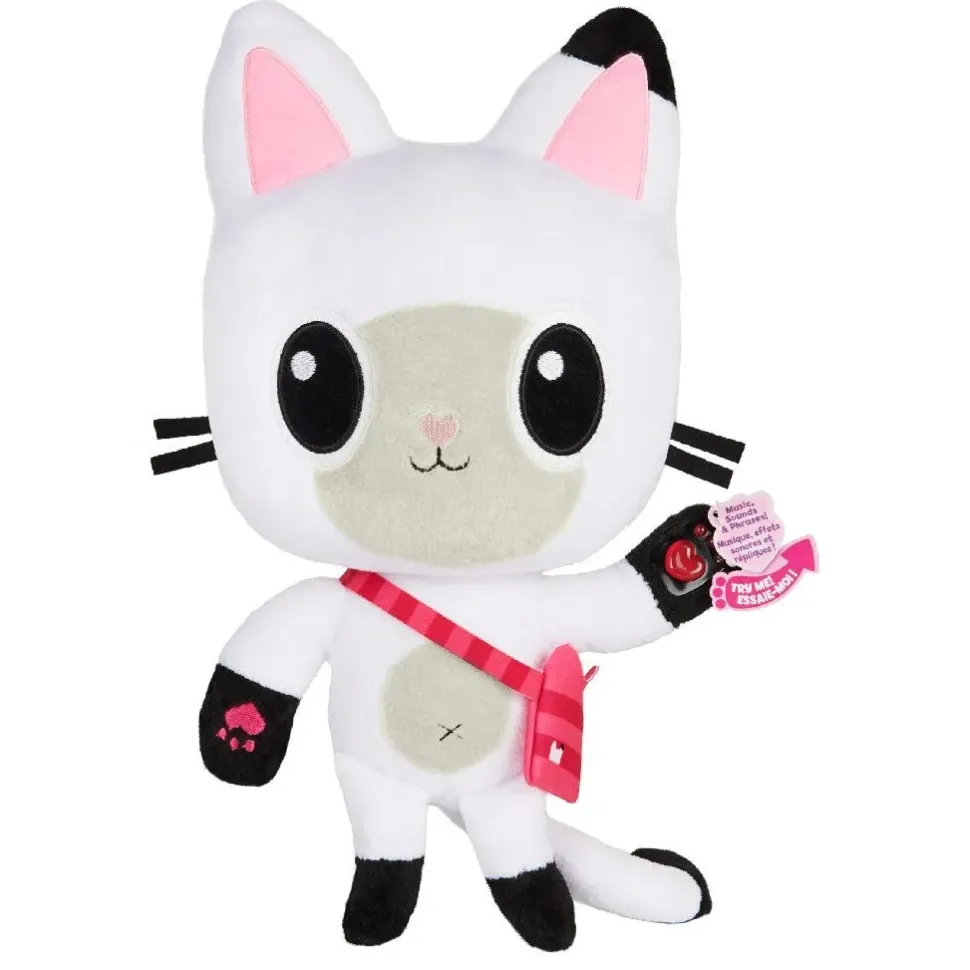 Gabby'S Dollhouse Peluche Parlante Pandy 30Cm Con Effetti Sonori