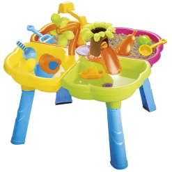 Game Table Water & Sand: Tavolo Da Gioco Multifunzionale Per Bambini Per Divertimento All'Aria Aperta