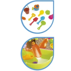 Game Table Water & Sand: Tavolo Da Gioco Multifunzionale Per Bambini Per Divertimento All'Aria Aperta