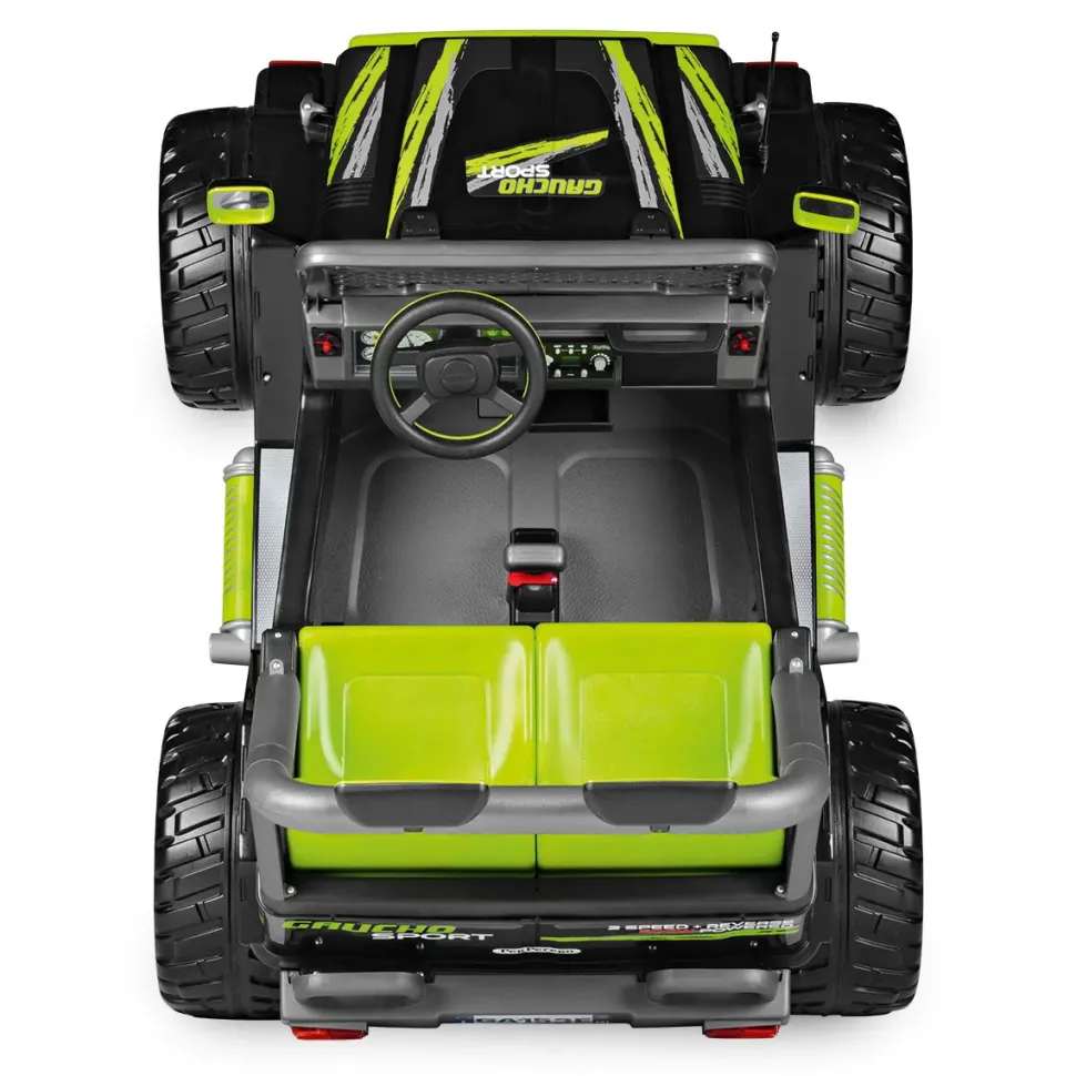 Gaucho Sport. Divertimento Esagerato Anche Sullo Sterrato! Fuoristrada Elettrico Per Bambini A 2 Posti. Dai 3 Anni, 12 V Peg Perego