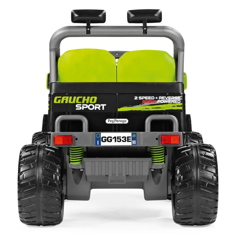 Gaucho Sport. Divertimento Esagerato Anche Sullo Sterrato! Fuoristrada Elettrico Per Bambini A 2 Posti. Dai 3 Anni, 12 V Peg Perego