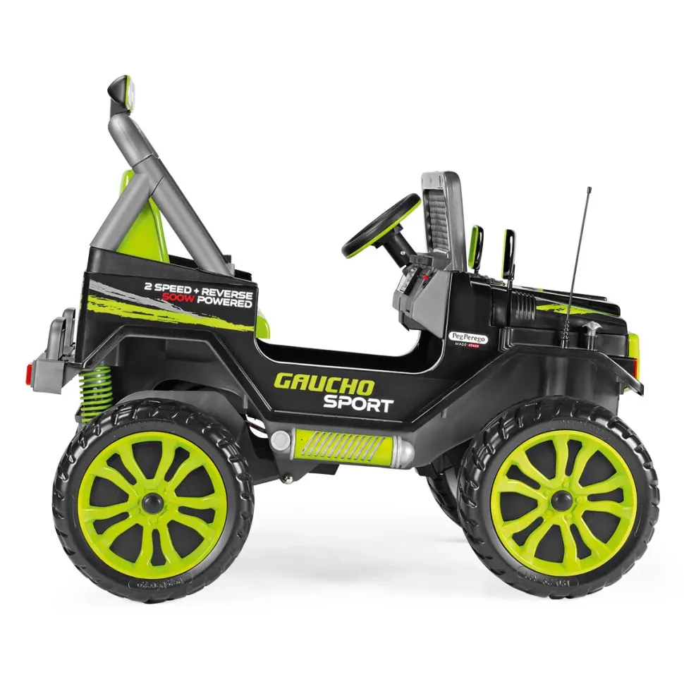 Gaucho Sport. Divertimento Esagerato Anche Sullo Sterrato! Fuoristrada Elettrico Per Bambini A 2 Posti. Dai 3 Anni, 12 V Peg Perego