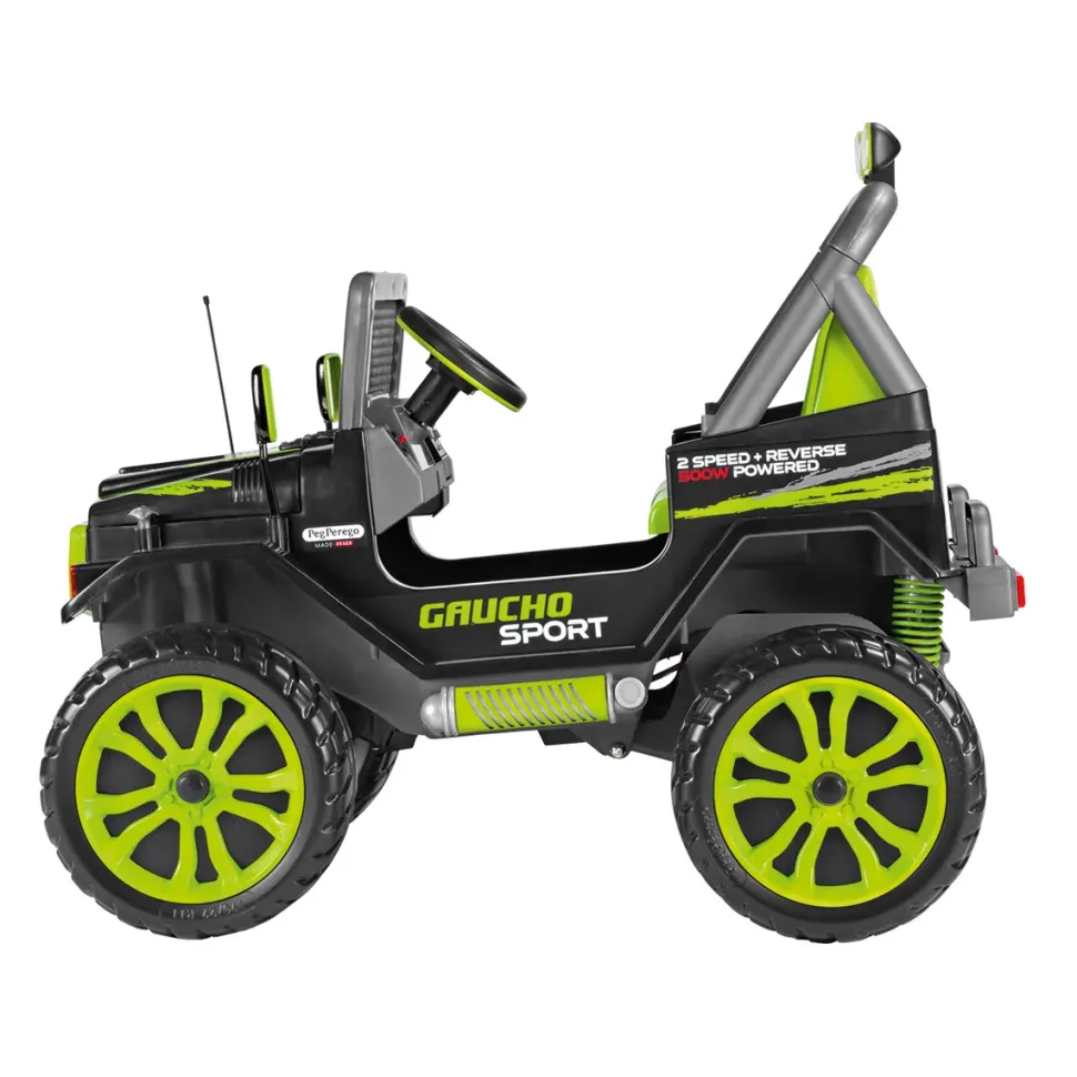Gaucho Sport. Divertimento Esagerato Anche Sullo Sterrato! Fuoristrada Elettrico Per Bambini A 2 Posti. Dai 3 Anni, 12 V Peg Perego