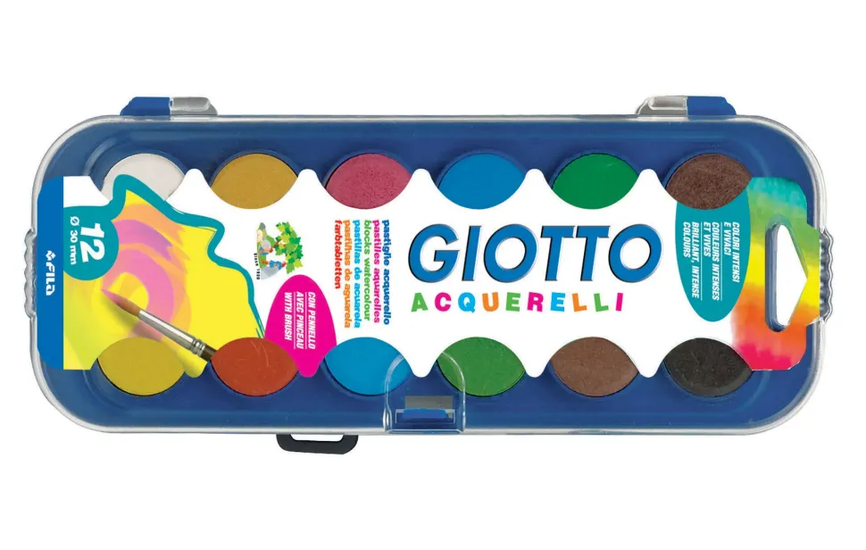 Giotto Acquerelli 12 Pz Diam. 30 Mm