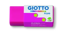 Giotto Mini Gomma Fluo Confezione 5 Minigomme Colori Fluo