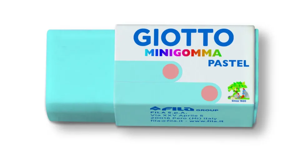 Giotto Mini Gomma Pastel Confezione 5 Minigomme Colori Pastello