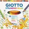 Giotto Stilnovo Maxi Pastelli Colorati Triangolari Astuccio 18 Pz