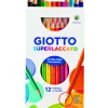 Giotto Superlaccato Confezione 12 Pastelli Colorati