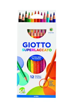 Giotto Superlaccato Confezione 12 Pastelli Colorati