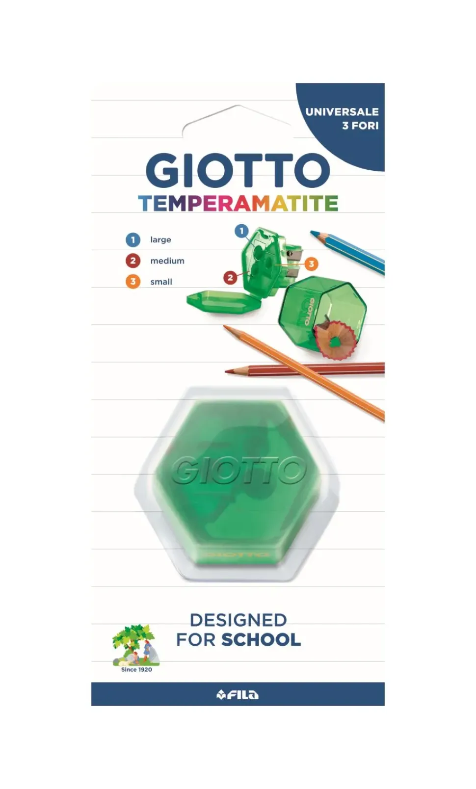 Giotto Temperamatite Universale 3 Fori