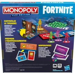 Hasbro Gaming Monopoly Fortnite Flip Edition, Gioco Da Tavolo Dai 13 Anni In Su