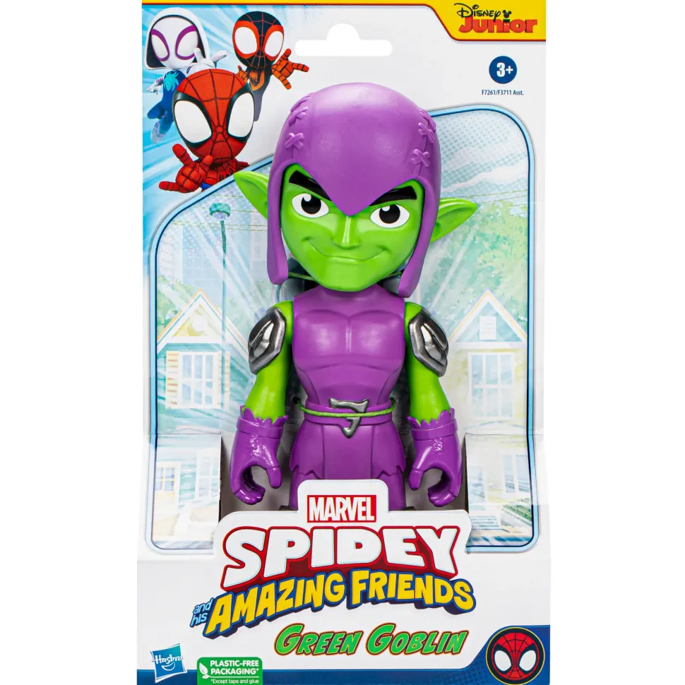 Hasbro Marvel Spidey E I Suoi Fantastici Amici, Action Figure Di Green Goblin Di Grandi Dimensioni, Giocattoli Per Eta Prescolare