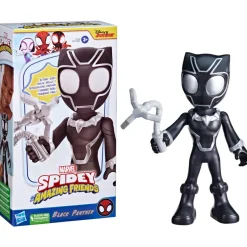 Hasbro Marvel Spidey E I Suoi Fantastici Amici Action Figure Di Supersized Black Panther, Giocattoli Di Supereroi Per Eta Prescolare
