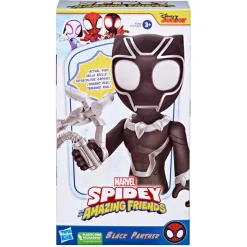 Hasbro Marvel Spidey E I Suoi Fantastici Amici Action Figure Di Supersized Black Panther, Giocattoli Di Supereroi Per Eta Prescolare