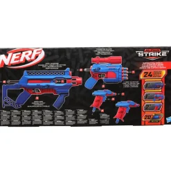 Hasbro Nerf Alpha Strike, Infantry Pack, Contiene 4 Blaster, 20 Dardi Originali Nerf Elite, Semplici Da Caricare, Armare E Lanciare