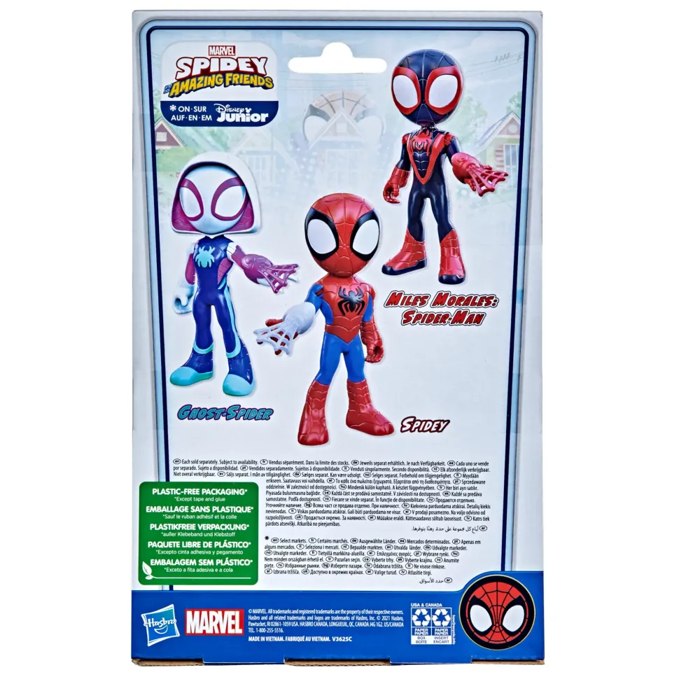 Hasbro Spidey E I Suoi Fantastici Amici Mega Spidey, Action Figure Da 22,5 Cm, Giocattolo Per Eta Prescolare, Dai 3 Anni In Su