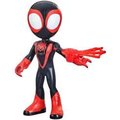 Hasbro Spidey E I Suoi Fantastici Amici Mega Miles Morales, Action Figure Da 22,5 Cm, Dai 3 Anni In Su