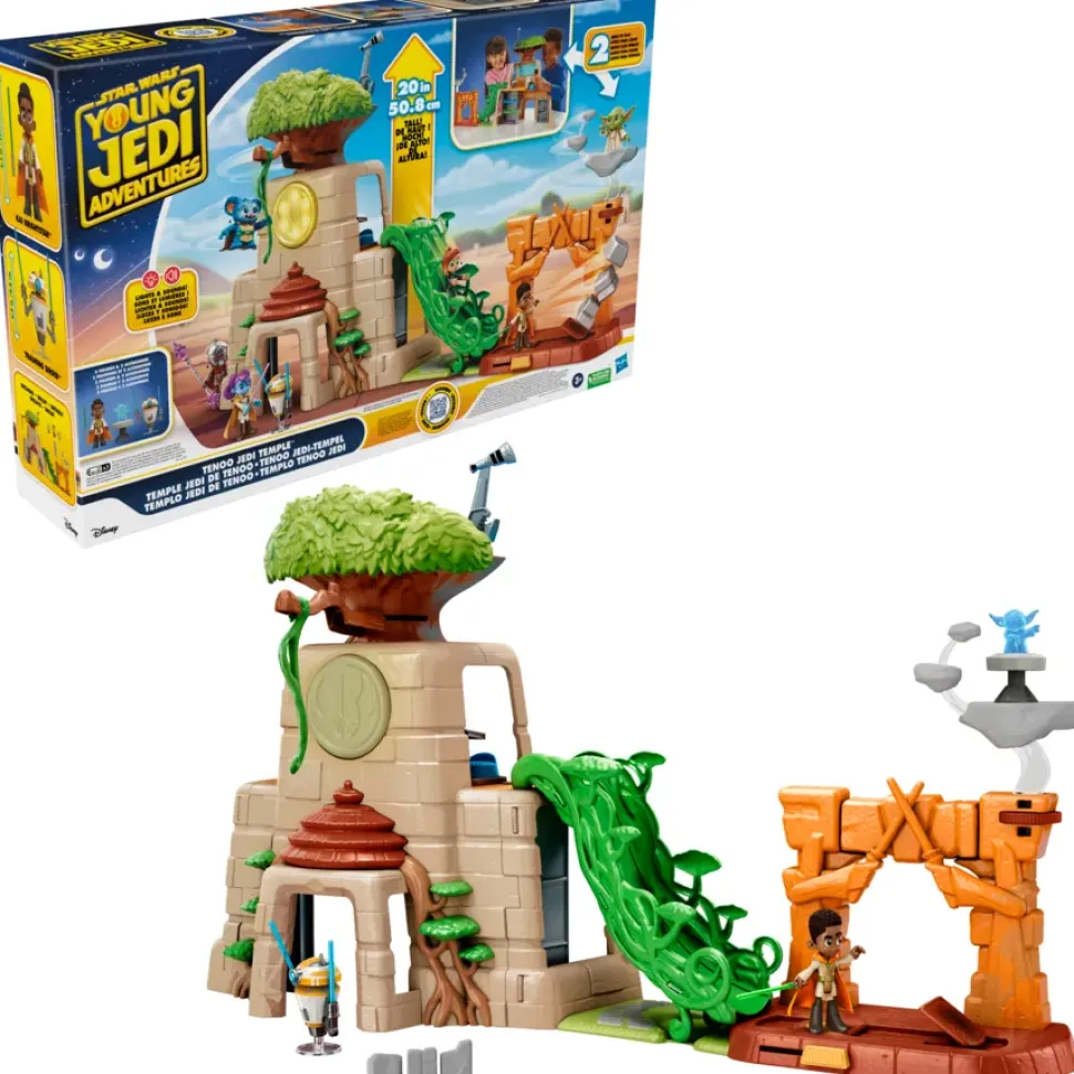 Hasbro Star Wars, Tempio Jedi Su Tenoo, Playset E Action Figure, Giocattoli Star Wars, Giocattoli Per Eta Prescolare (50,8 Cm), Dai 3 Anni In Su