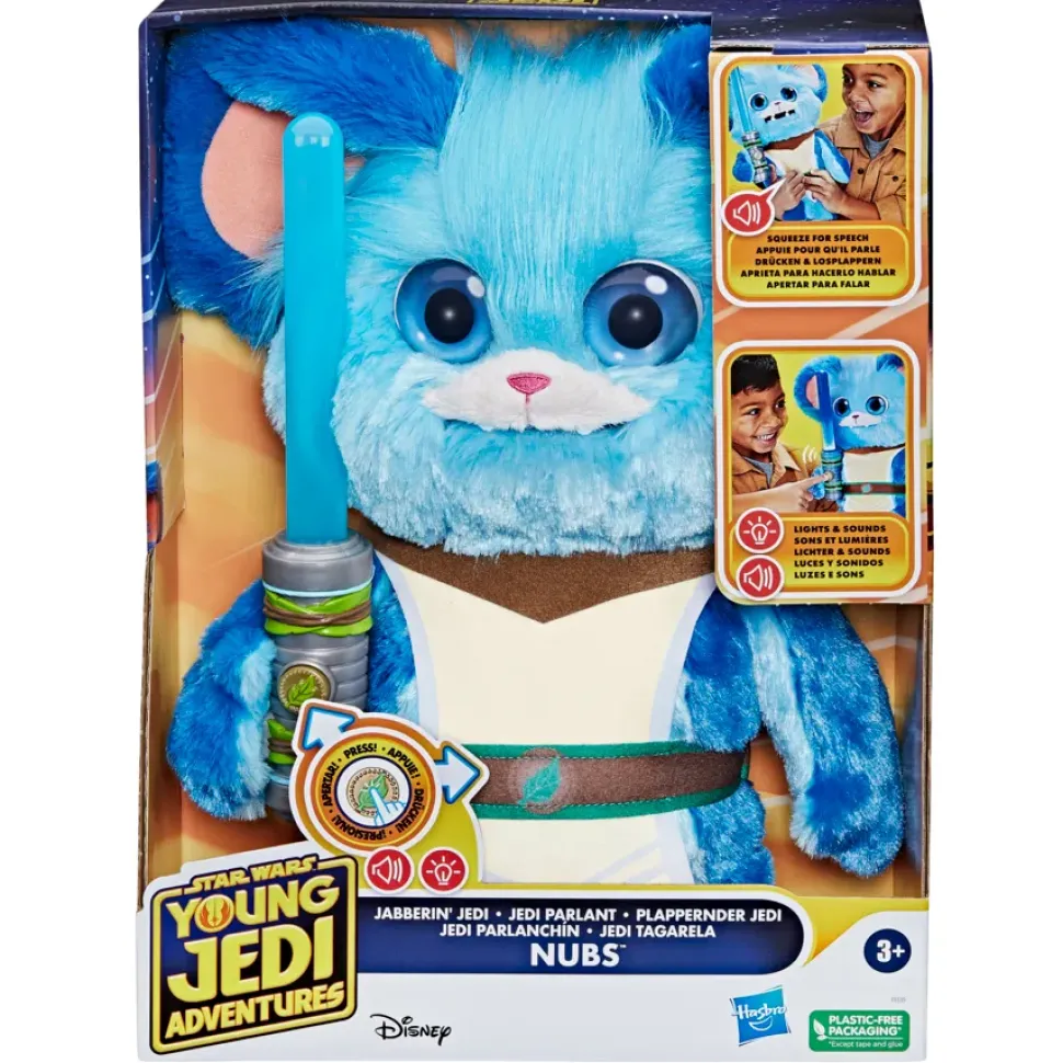 Hasbro Star Wars Young Jedi Adventures, Nubs Jedi Chiacchierone, Peluche Elettronico Di Star Wars, Giocattoli Per Eta Prescolare