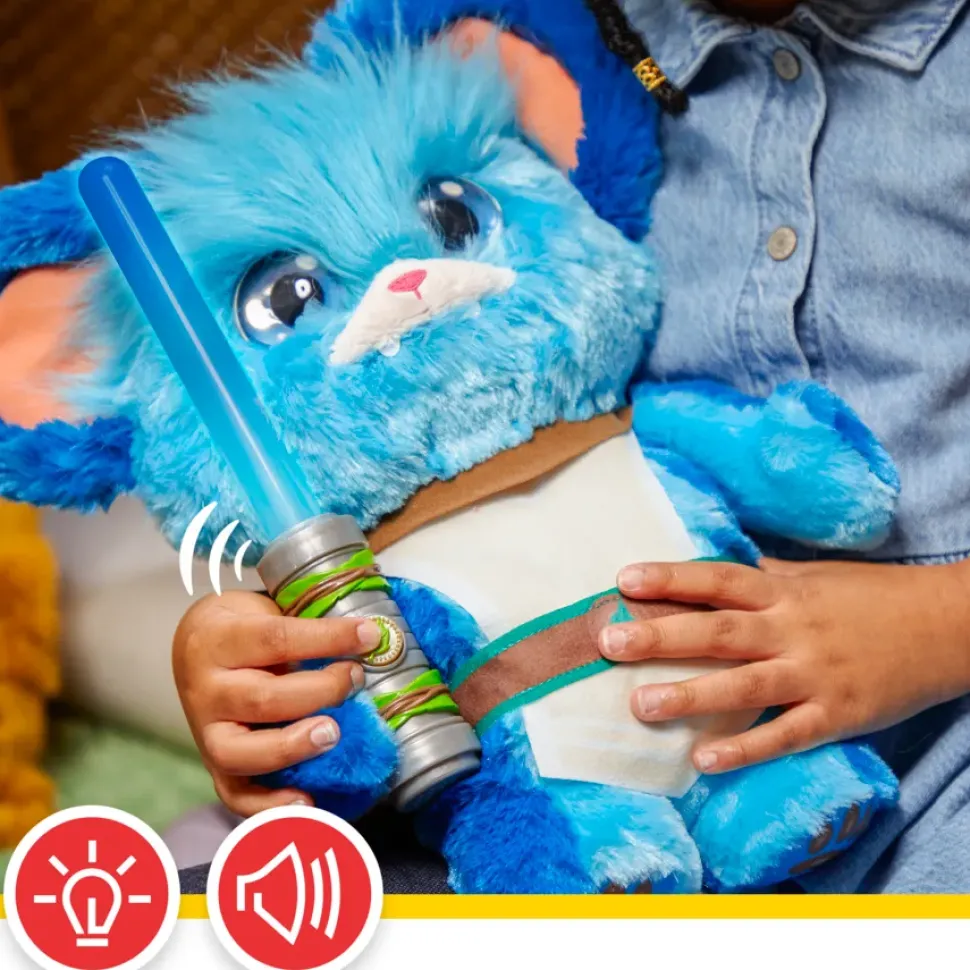 Hasbro Star Wars Young Jedi Adventures, Nubs Jedi Chiacchierone, Peluche Elettronico Di Star Wars, Giocattoli Per Eta Prescolare