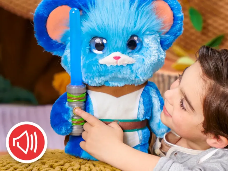 Hasbro Star Wars Young Jedi Adventures, Nubs Jedi Chiacchierone, Peluche Elettronico Di Star Wars, Giocattoli Per Eta Prescolare