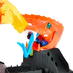 Hot Wheels Attacco Del Cobra In Pizzeria, Playset Con Pista A Spirale E Funzione A Scomparsa Casuale Con 3 Percorsi, Veicolo Incluso