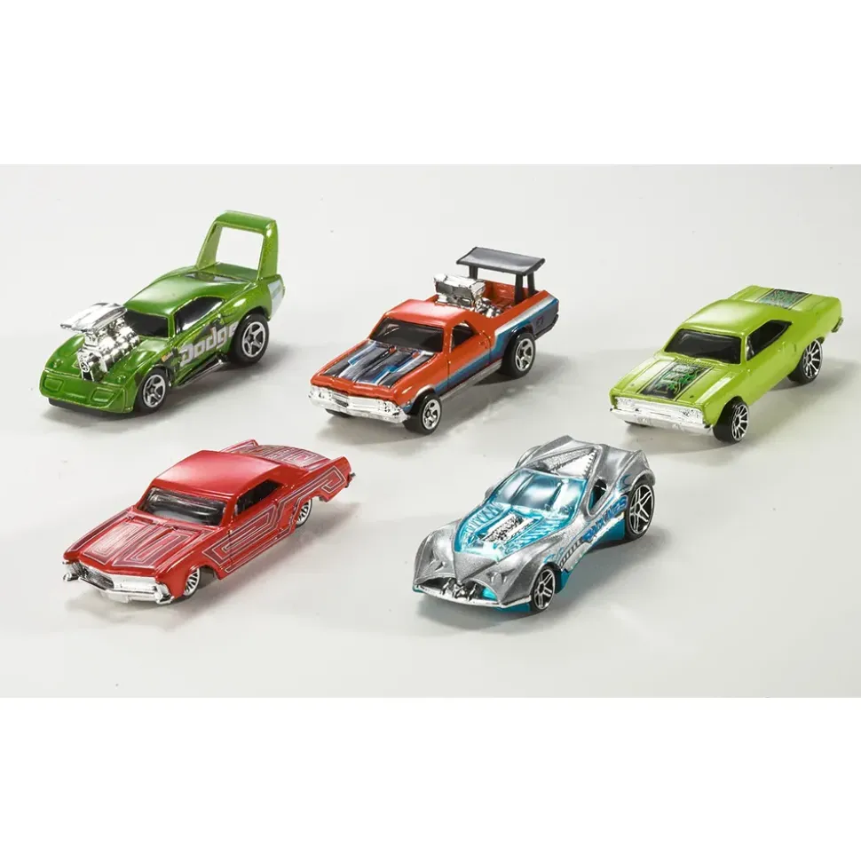 Hot Wheels- Confezione Da 10 Macchinine In Scala 1:64, Veicoli Assortiti Con Decorazioni Mozzafiato, 3+Anni