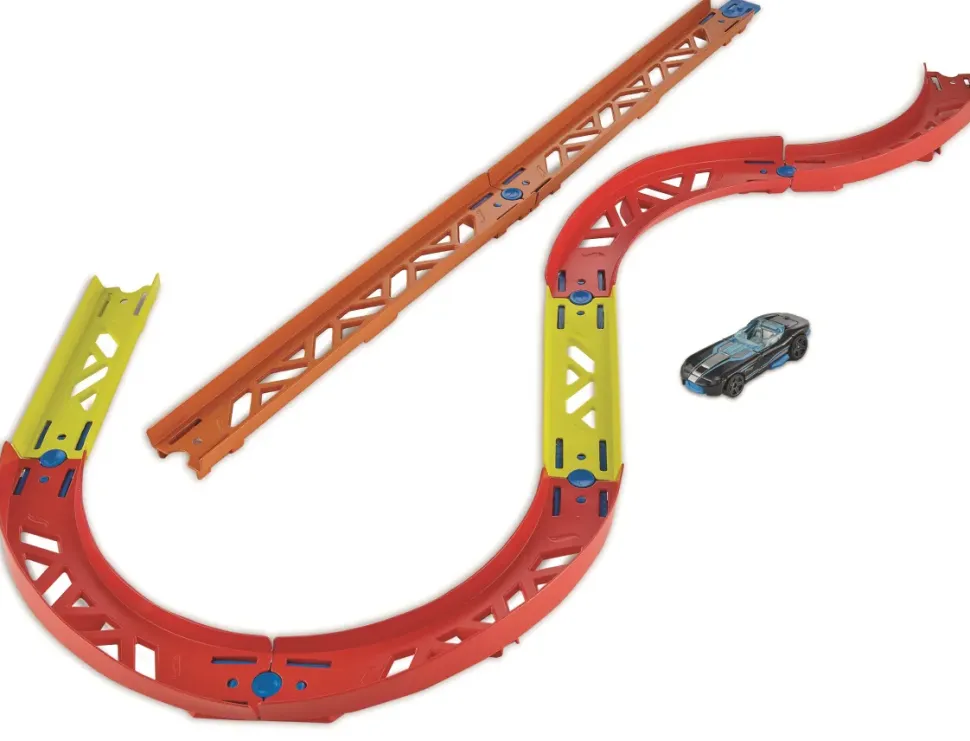 Hot Wheels Track Builder Unlimited Assortimento Di 7 Set Diversi E Macchinina Inclusa, 4+Anni