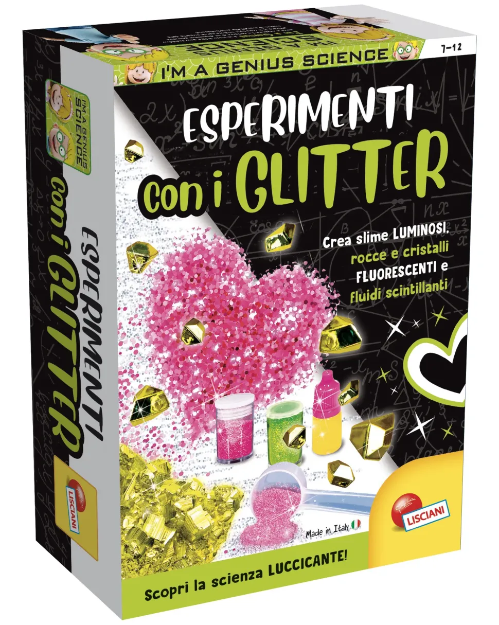 I'M A Genius Scienza Pocket Esperimenti Con Glitter