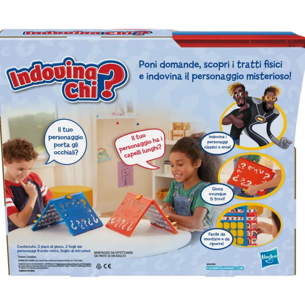 Indovina Chi?, L'Originale Gioco Di Ipotesi, Gioco Da Tavolo Per Bambini E Bambine Dai 6 Anni In Su, Per 2 Giocatori