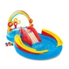 Intex Playground Arcobaleno Piscina Gonfiabile, Con Palline, Multicolore, 297X193X135 Cm