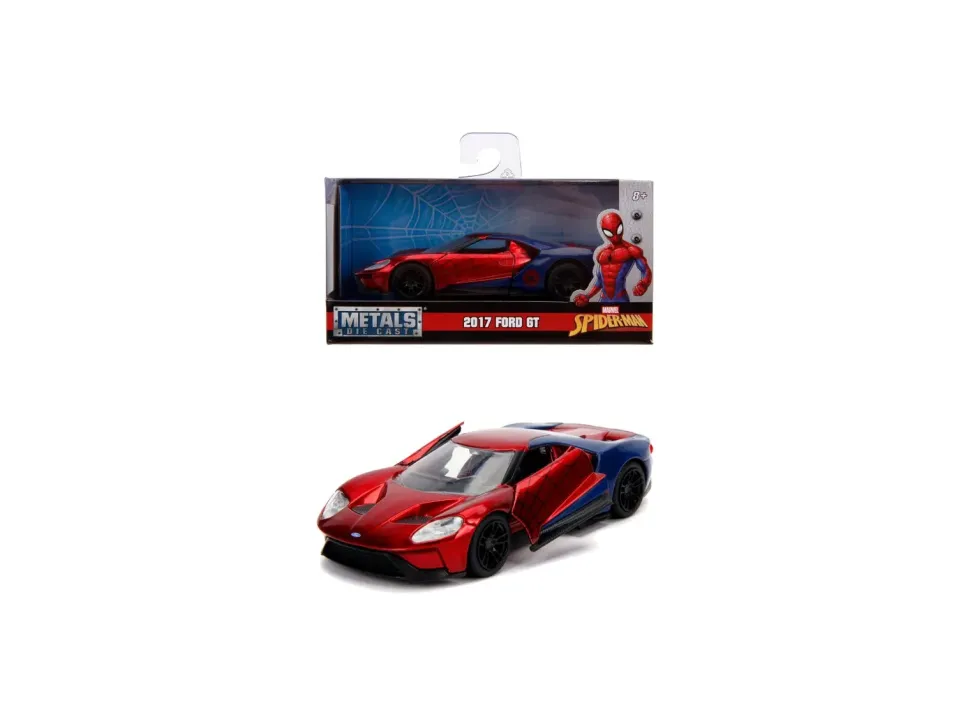 Jada Toys Marvel Spider-Man 2017 Ford Gt In Scala 1:32, + 8 Anni, 253222002