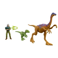 Jurassic Park Dott. Alan Grant Artiglio Tattico Set Di Personaggi Con 1 Action Figure, 2 Dinosauri E 6 Accessori