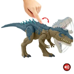 Jurassic World Allosauro Furia Selvaggia, Dinosauro Con Aculei Da Combattimento E Ruggito, Azione D'Attacco Con Il Collo E Morso Attivabili Con Il Pulsante